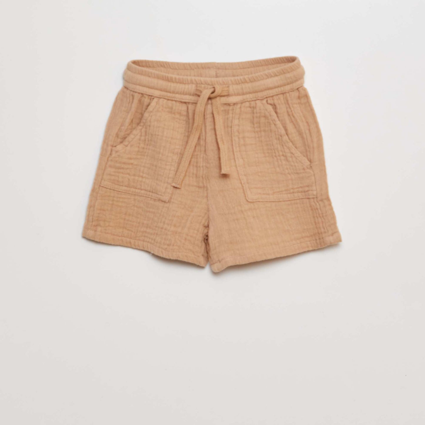 Ensemble chemise + short en gaze de coton - 2 pièces BEIGE