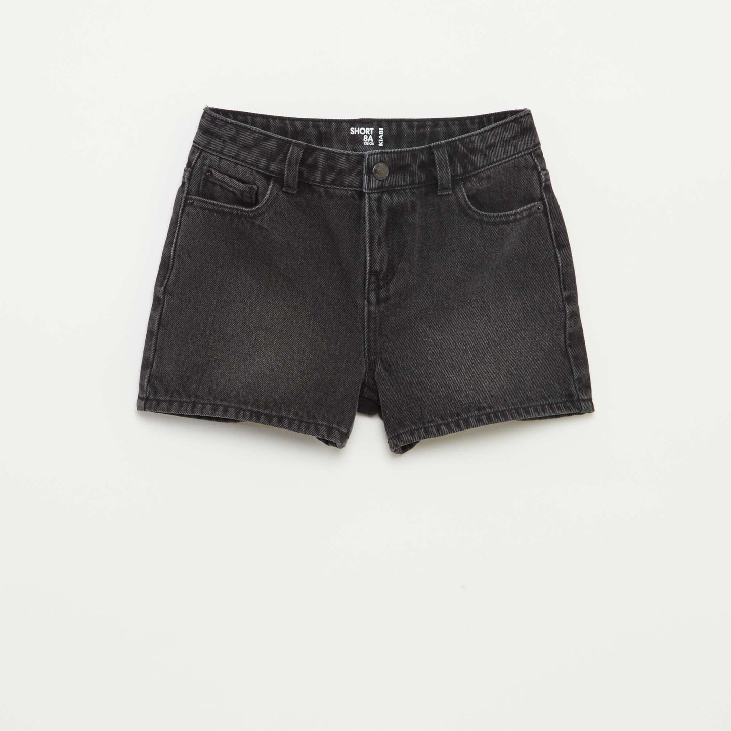 Short en jean NOIR