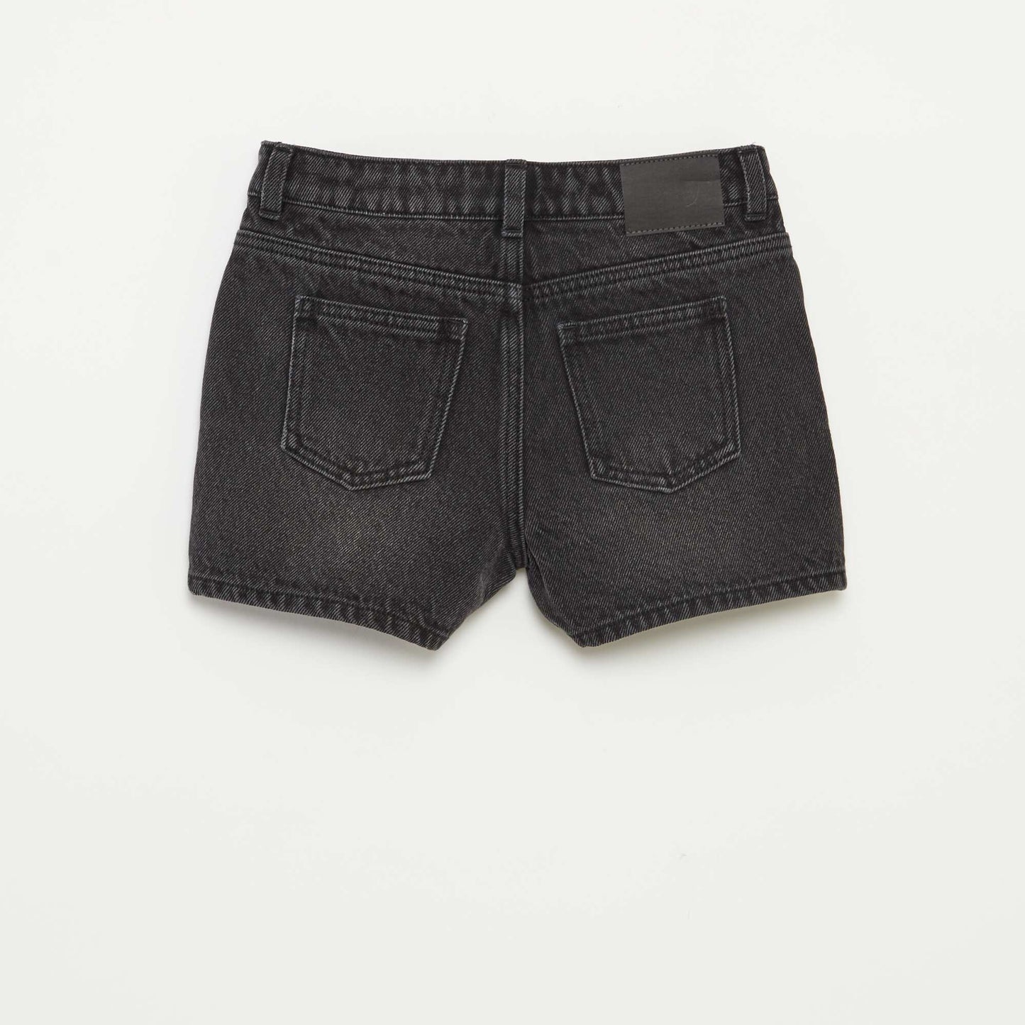 Short en jean NOIR