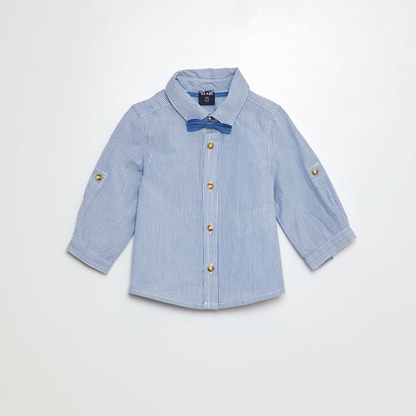Chemise avec nœud papillon BLEU