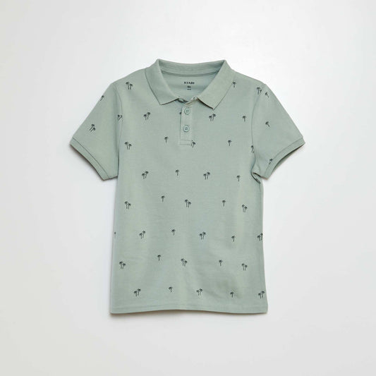 Polo en maille piquée KAKI