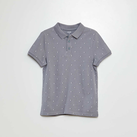 Polo en maille piquée GRIS