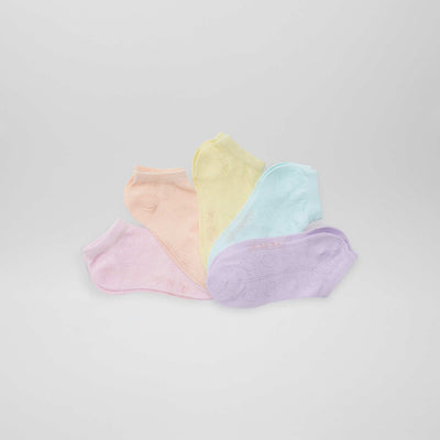 Chaussettes invisibles fantaisies JAUNE