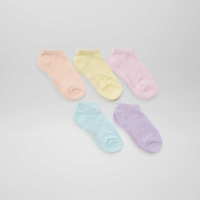 Chaussettes invisibles fantaisies JAUNE