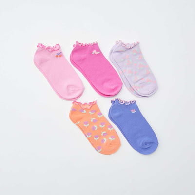 Chaussettes invisibles fantaisies VIOLET