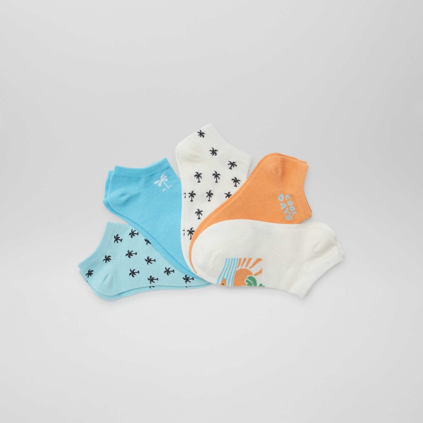 Lot de chaussettes invisibles imprimées KAKI