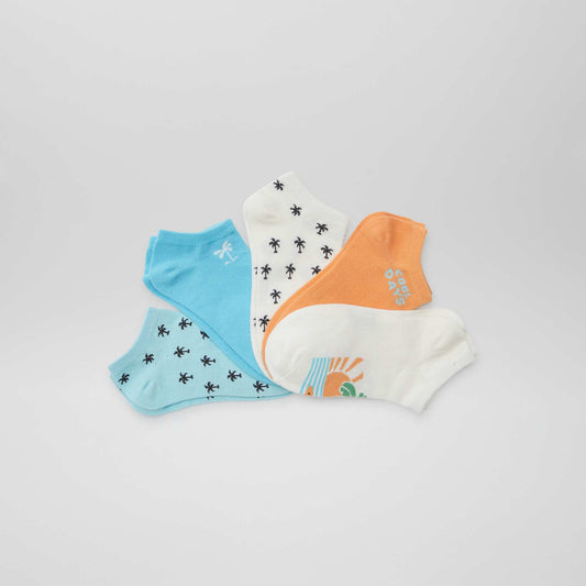 Lot de chaussettes invisibles imprimées KAKI