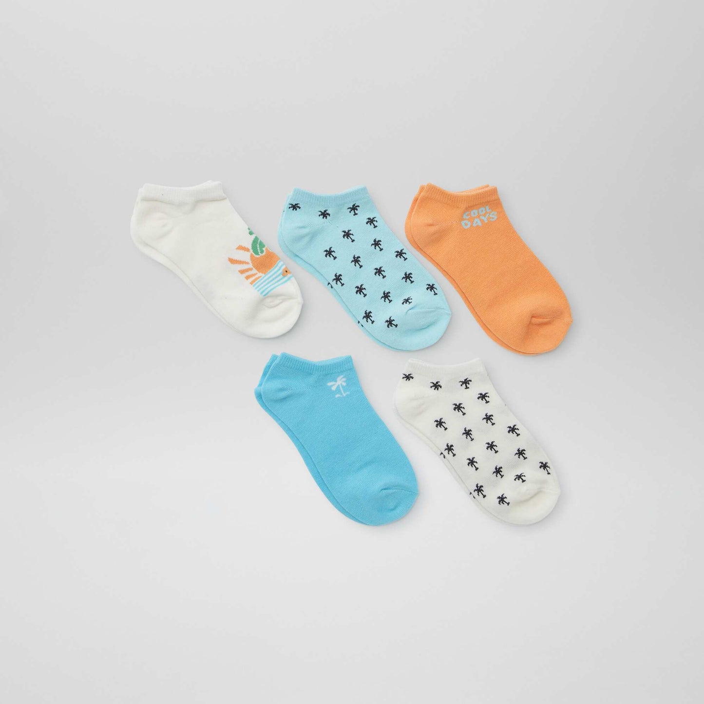 Lot de chaussettes invisibles imprimées KAKI