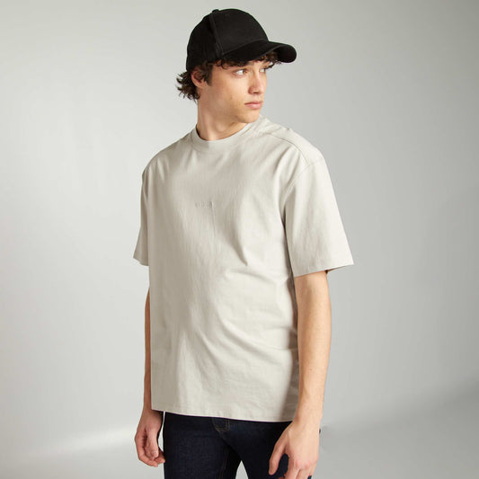 T-shirt manches courtes en maille jersey GRIS