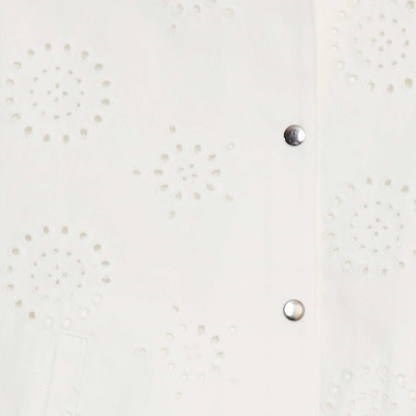 Veste légère avec broderie anglaise BLANC