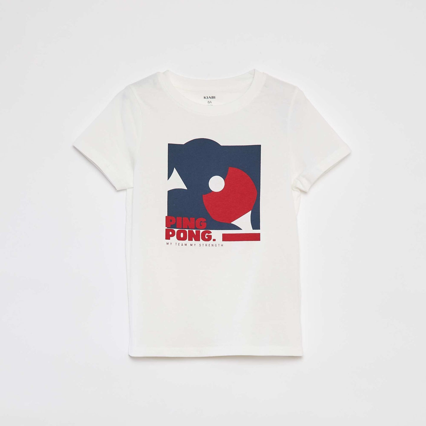 T-shirt imprimé manches courtes BLANC