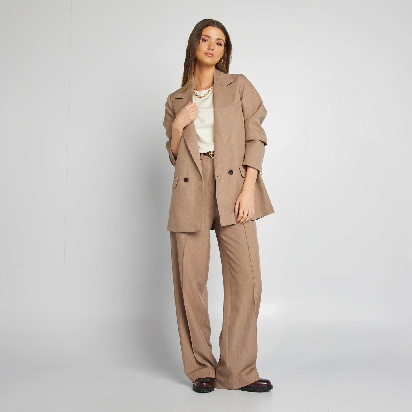 Veste blazer oversize BEIGE