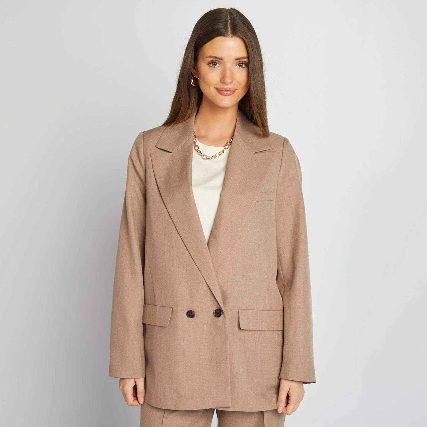 Veste blazer oversize BEIGE