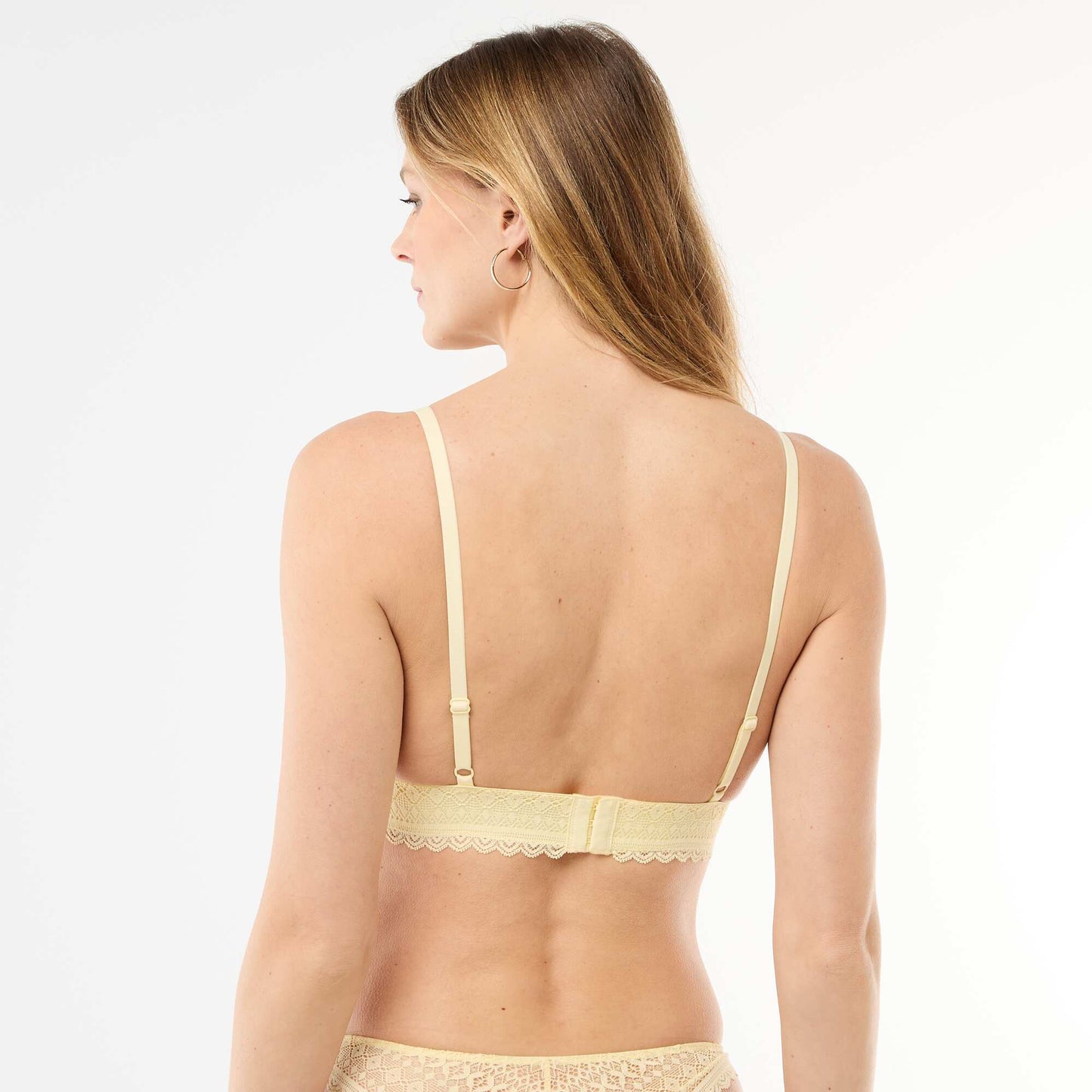 Soutien-gorge triangle en dentelle JAUNE