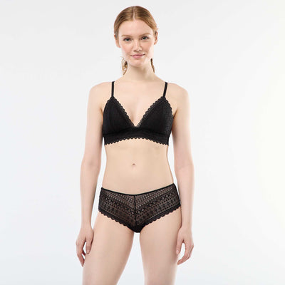 Shorty en dentelle NOIR