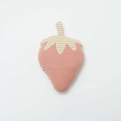 Coussin en forme de fruits et légumes - fraise ROSE