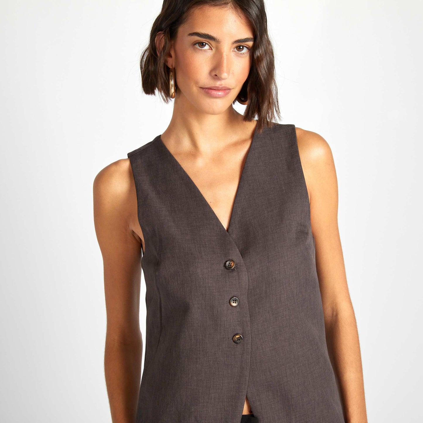 Gilet de costume Gris