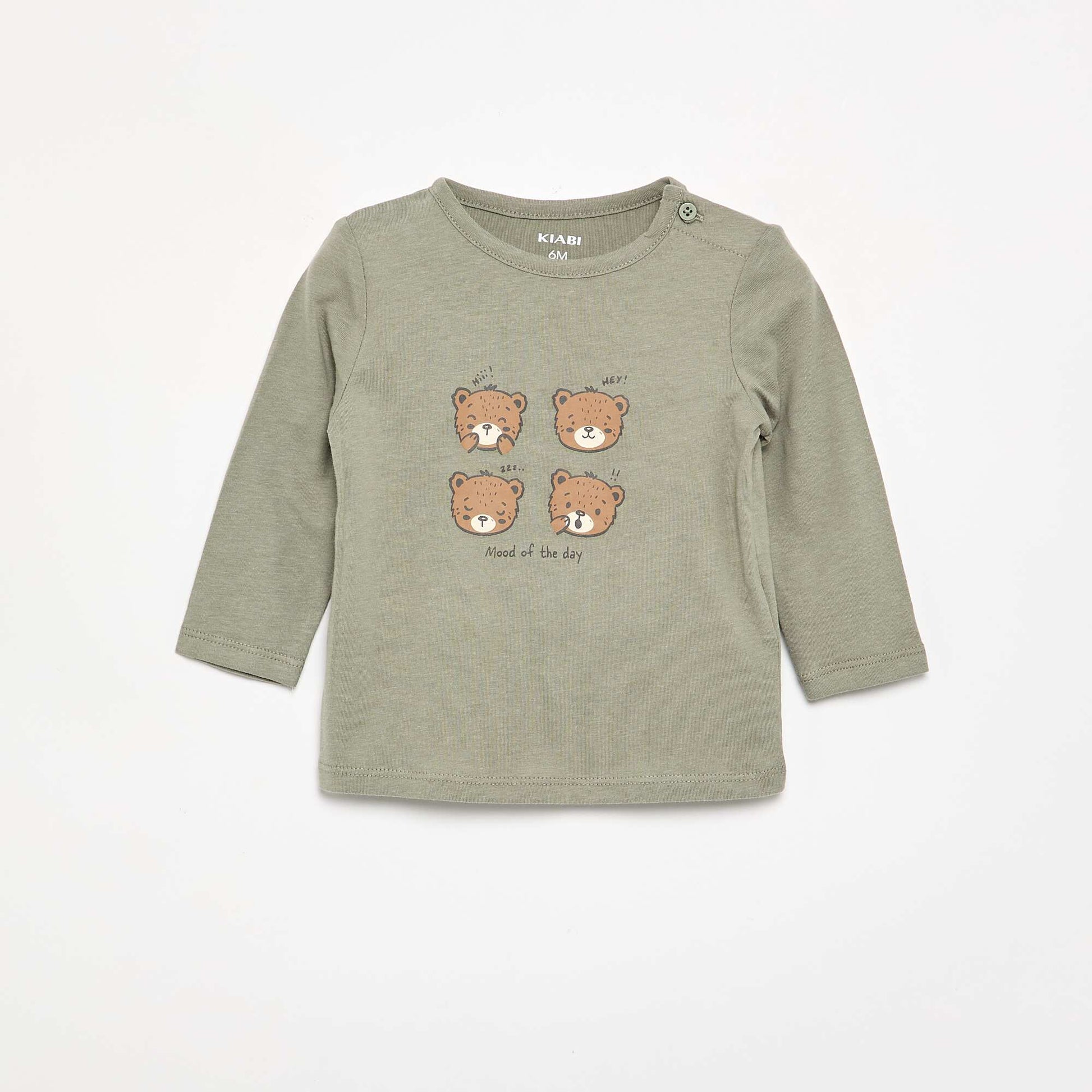 T-shirt à manches longues avec animation VERT