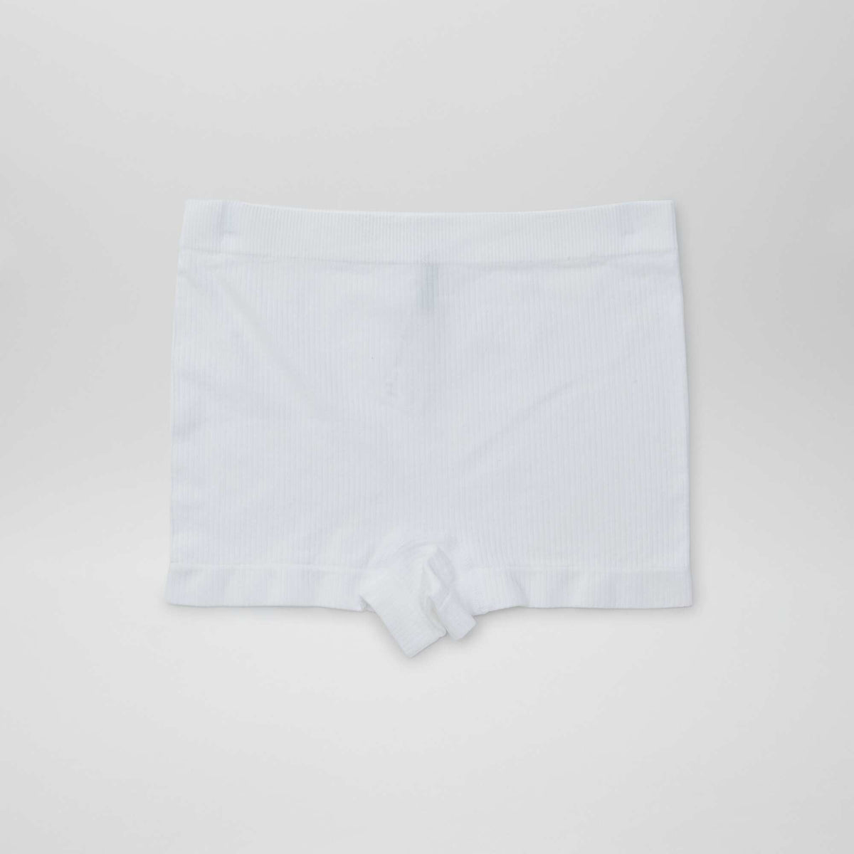 Lot de 2 shorties en maille côtelée BLANC