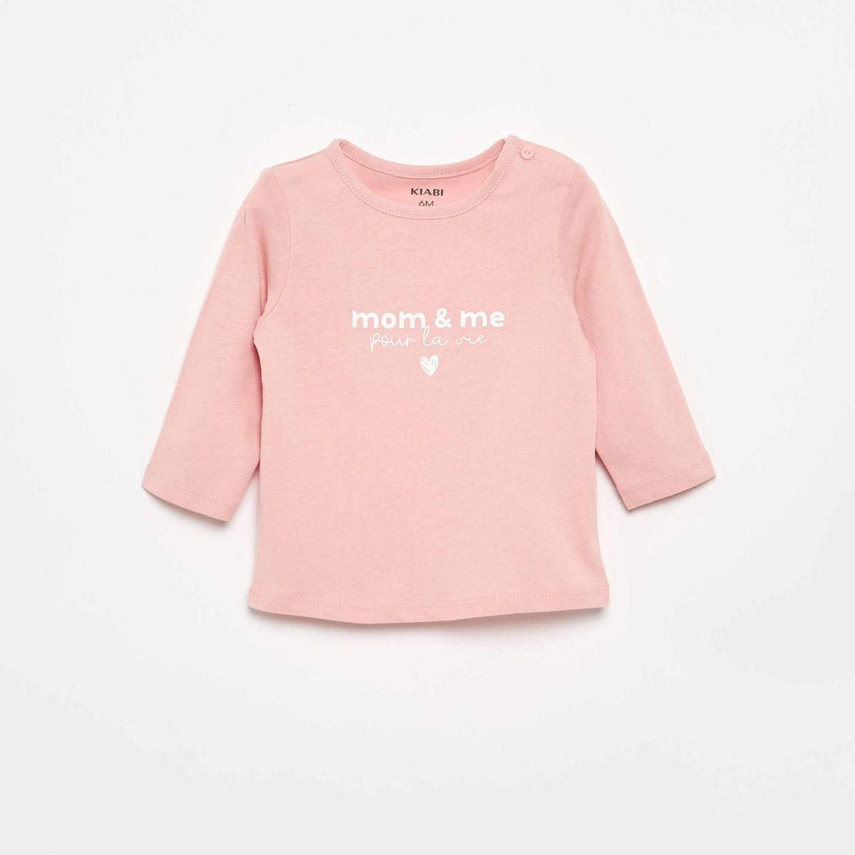T-shirt à manches longues avec imprimé ROSE