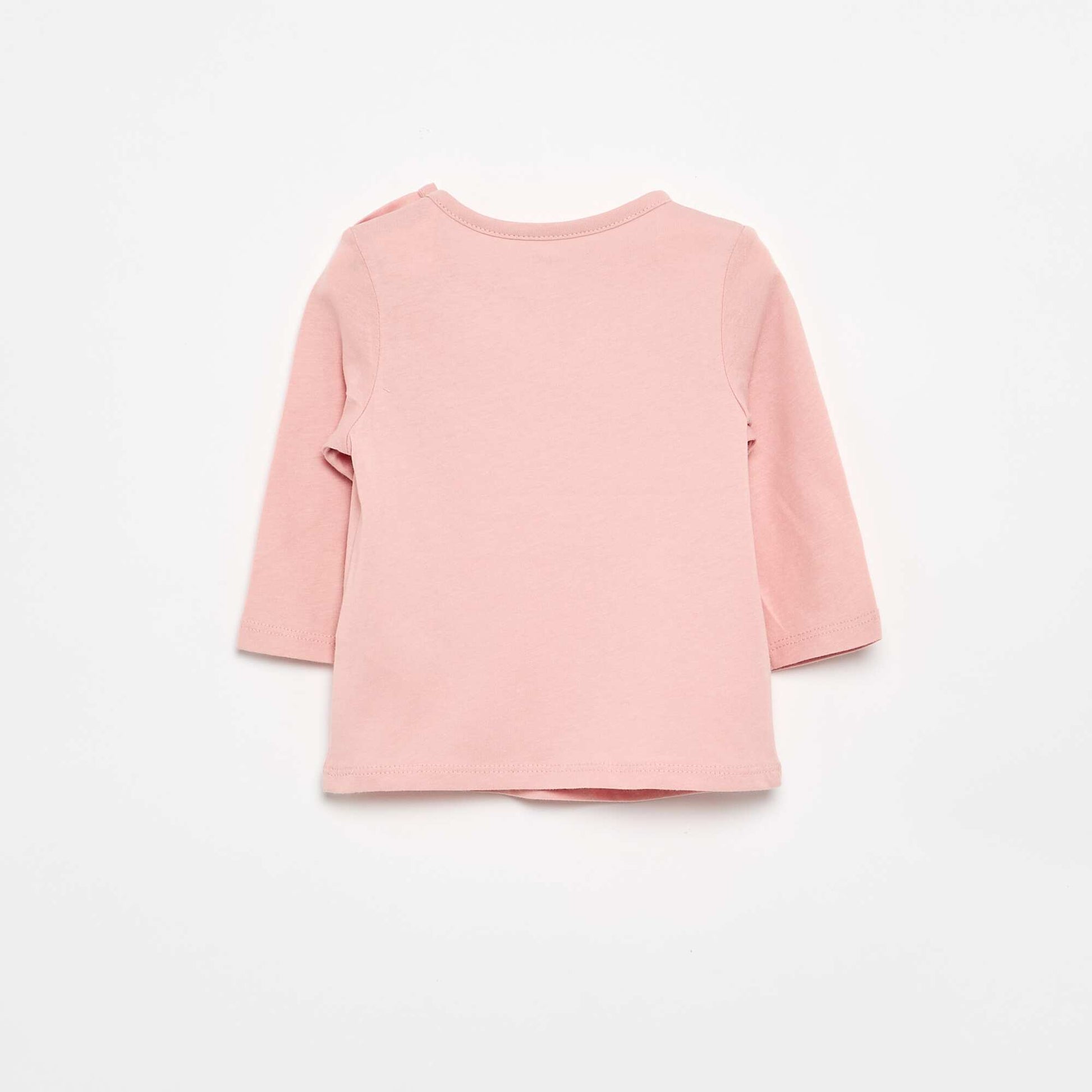 T-shirt à manches longues avec imprimé ROSE