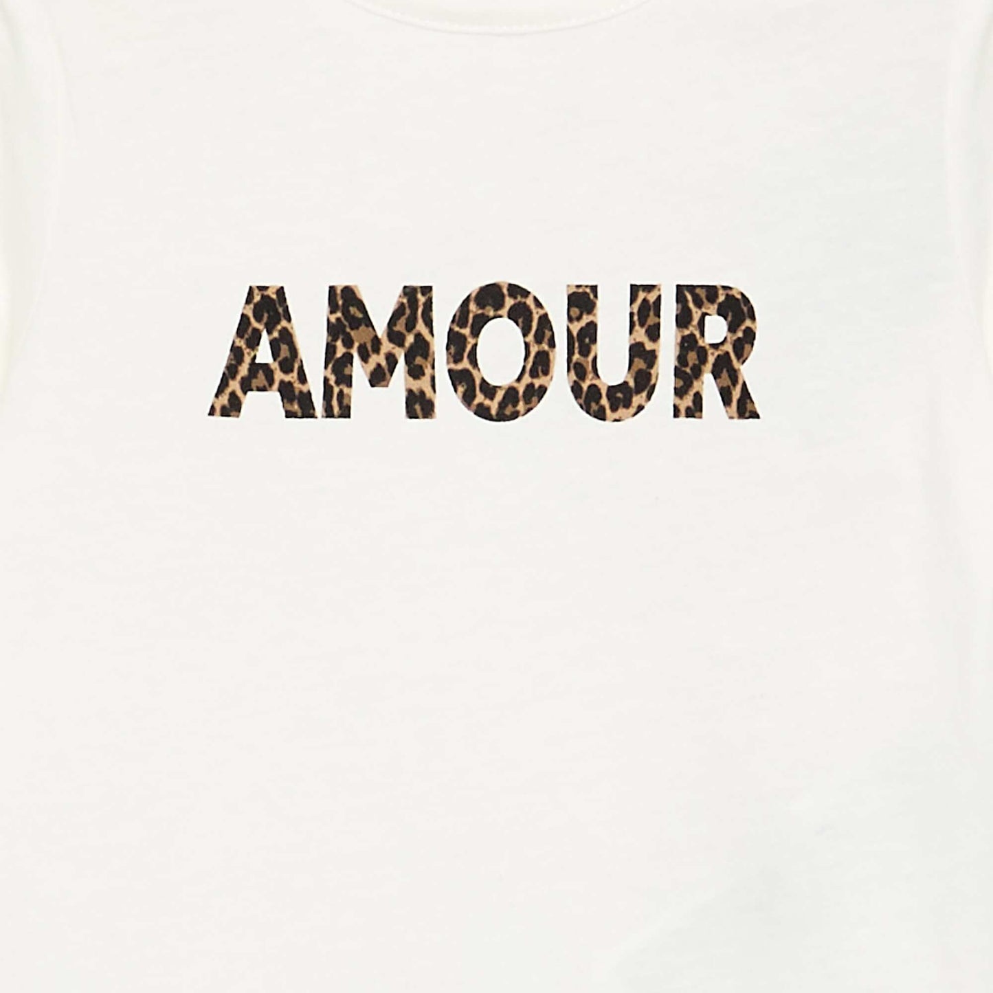 T-shirt à manches longues imprimé BLANC