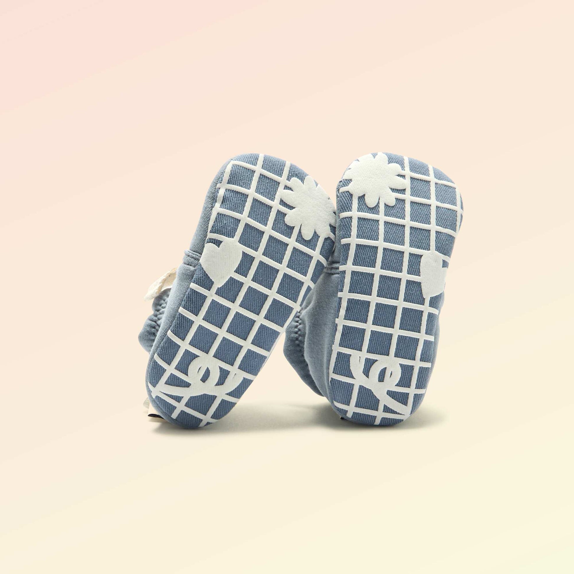 Chaussons motricité 1 'se retourner' - Kitchoun BLEU