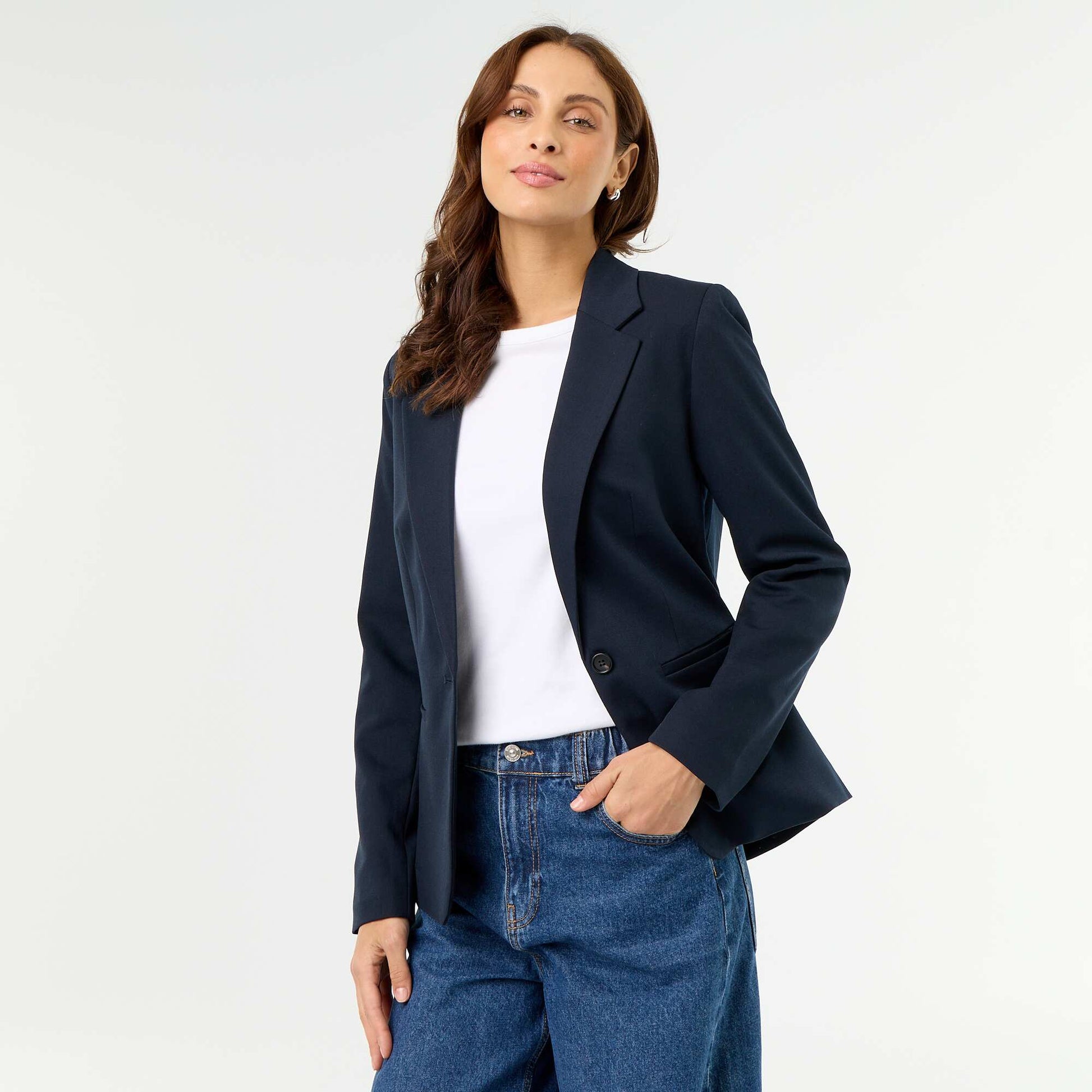 Veste de tailleur à manches longues BLEU
