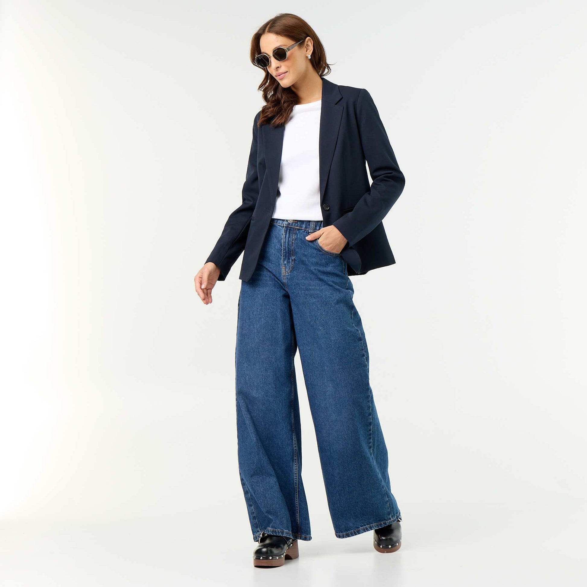 Veste de tailleur à manches longues BLEU