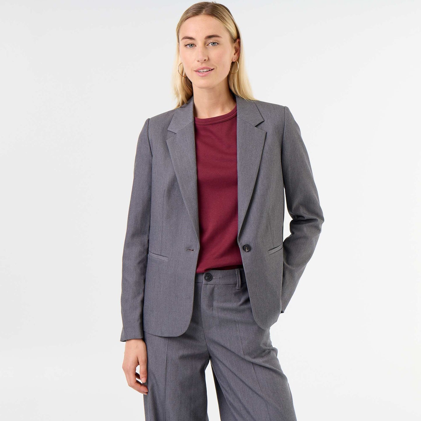 Veste de tailleur à manches longues GRIS