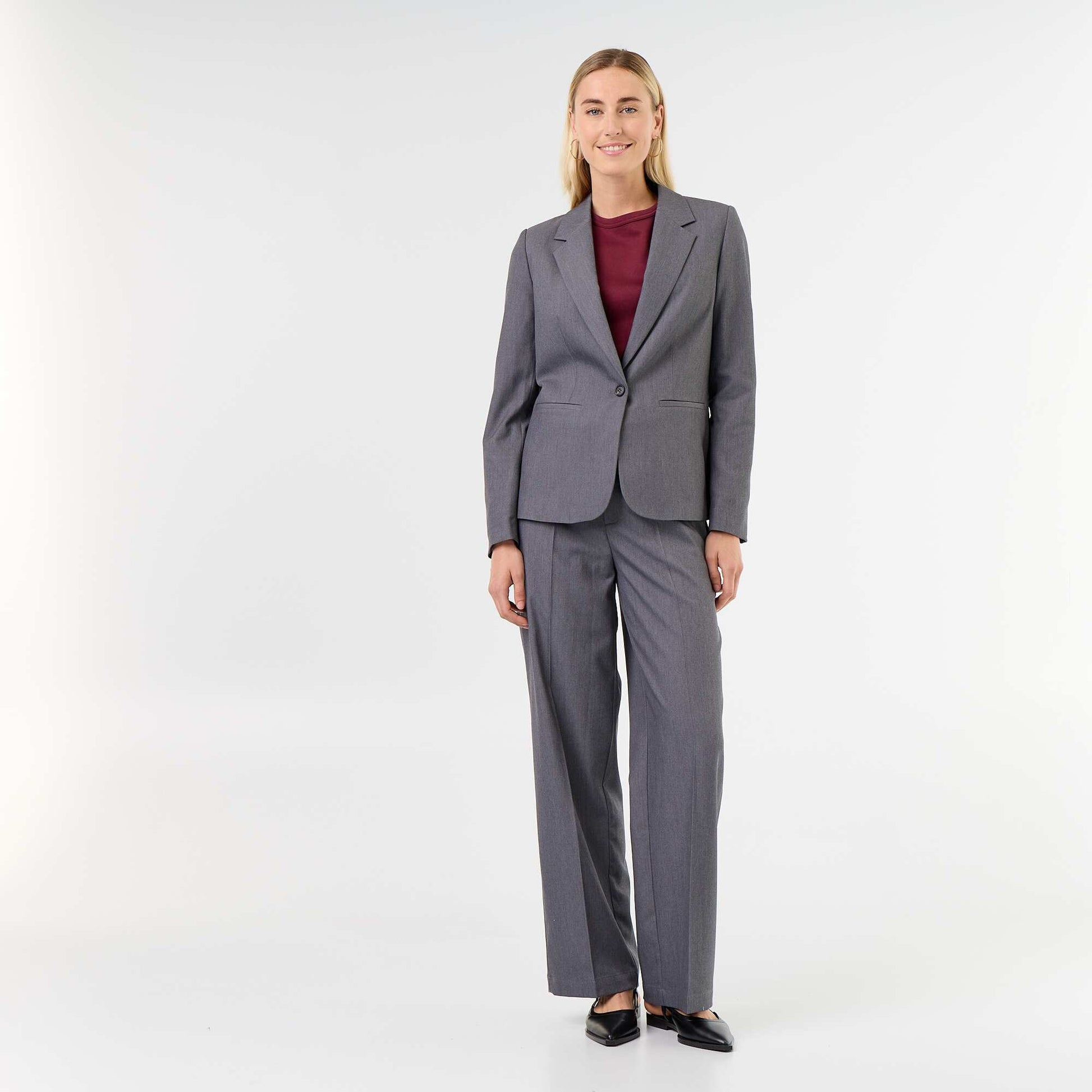 Veste de tailleur à manches longues GRIS