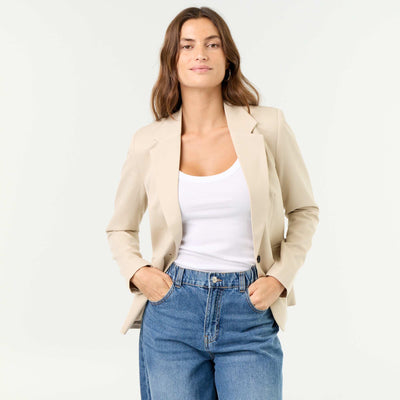 Veste de tailleur à manches longues BEIGE