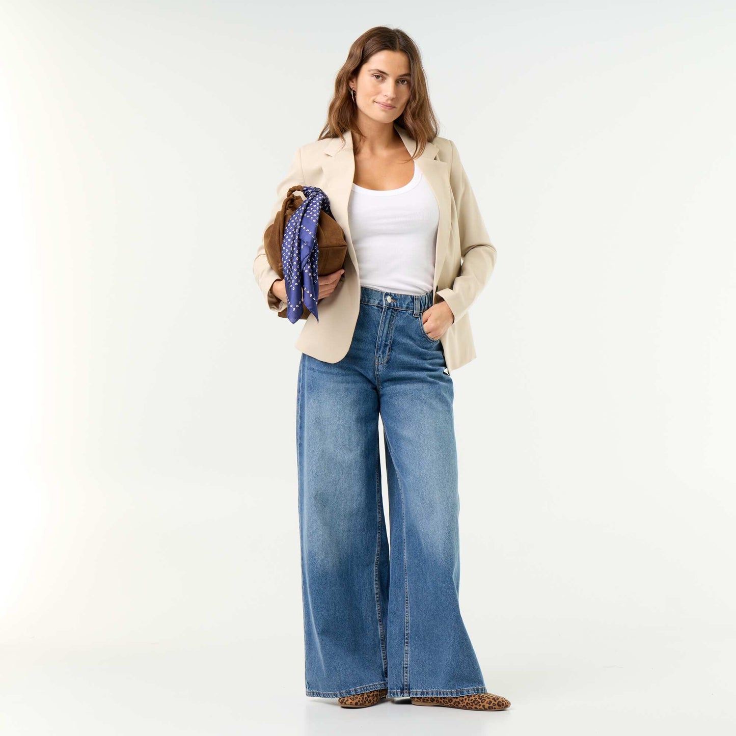 Veste de tailleur à manches longues BEIGE