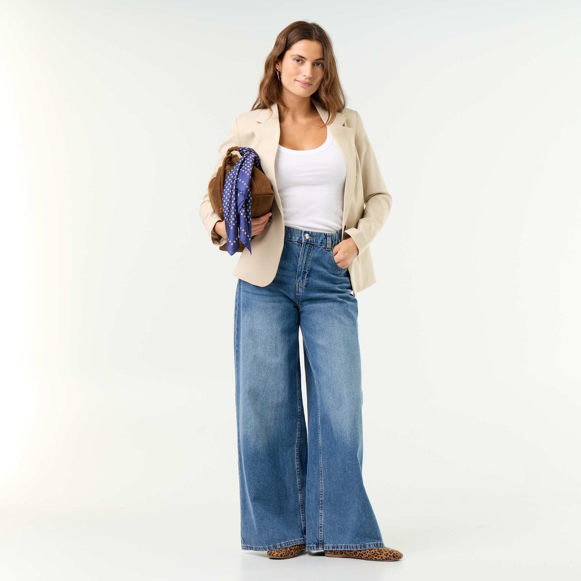 Veste de tailleur à manches longues BEIGE