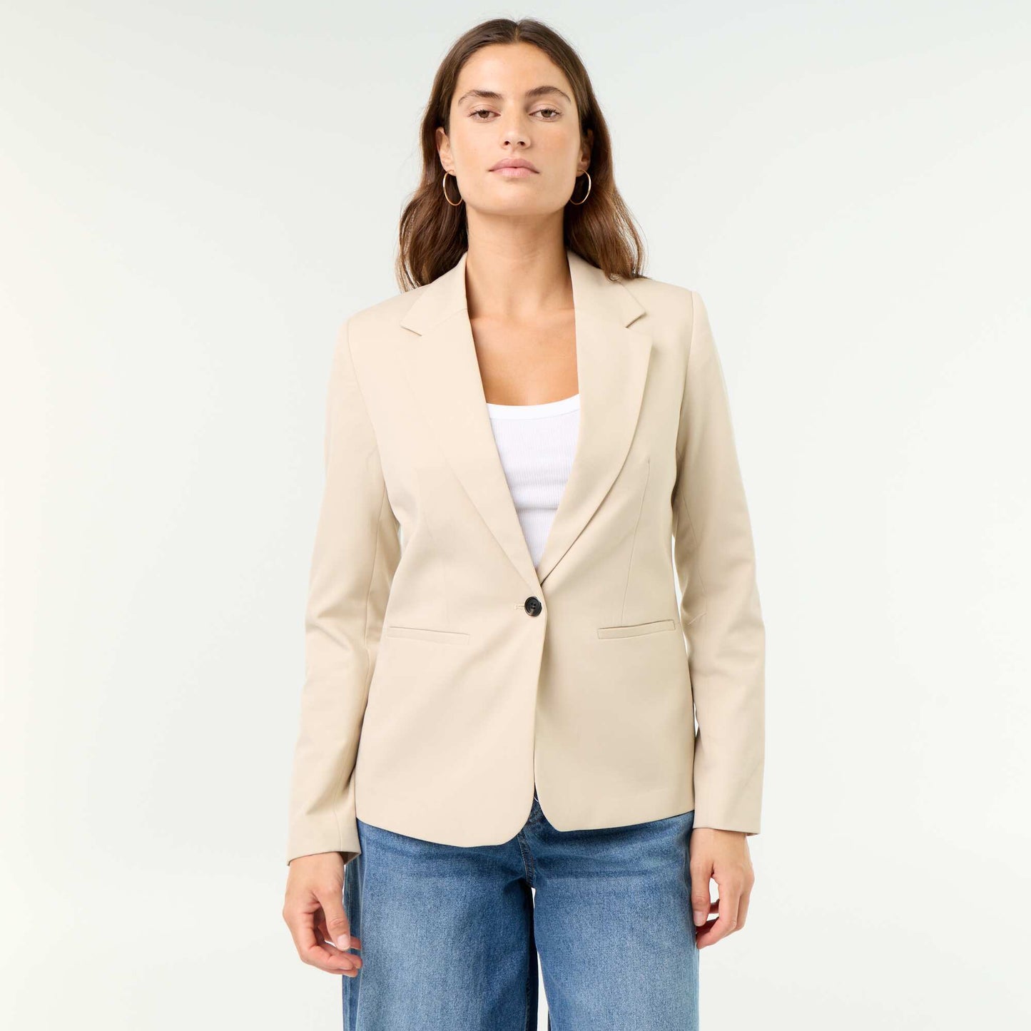 Veste de tailleur à manches longues BEIGE