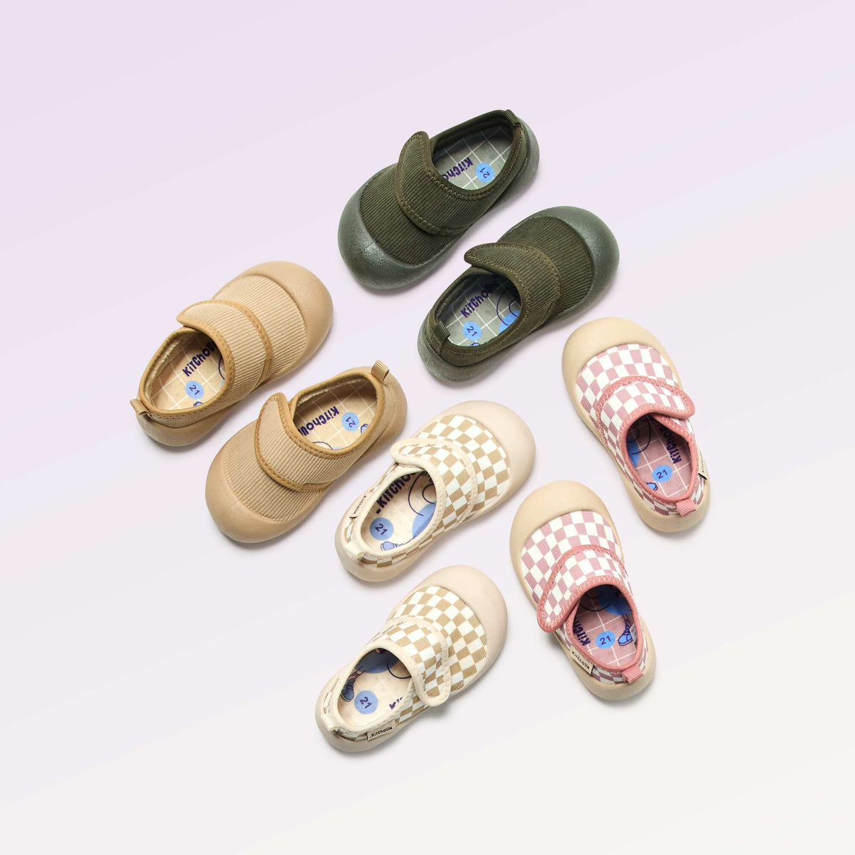 Chaussons motricité 3 '1ers pas' - Kitchoun ROSE