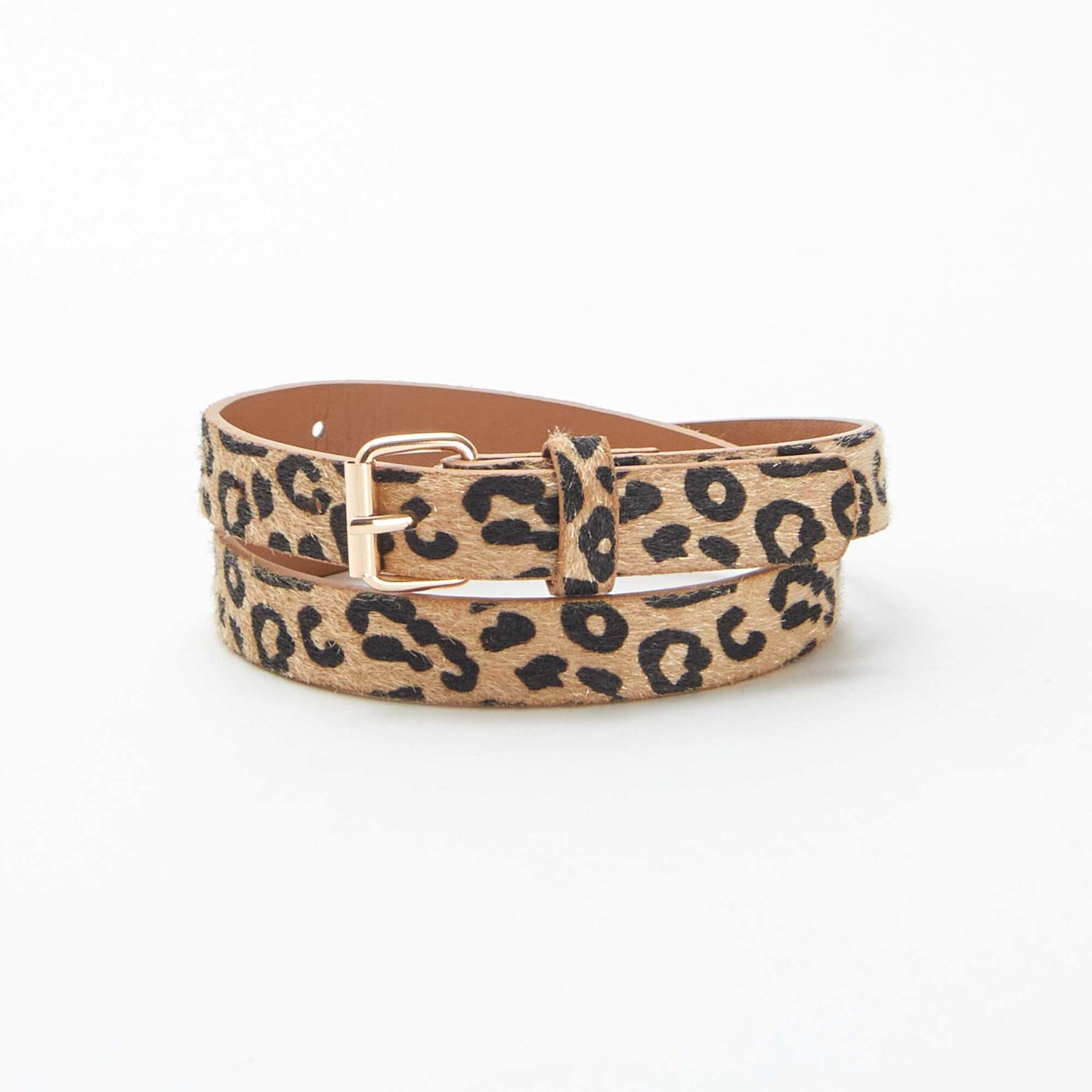 Ceinture fine imprimé léopard LéOPARD