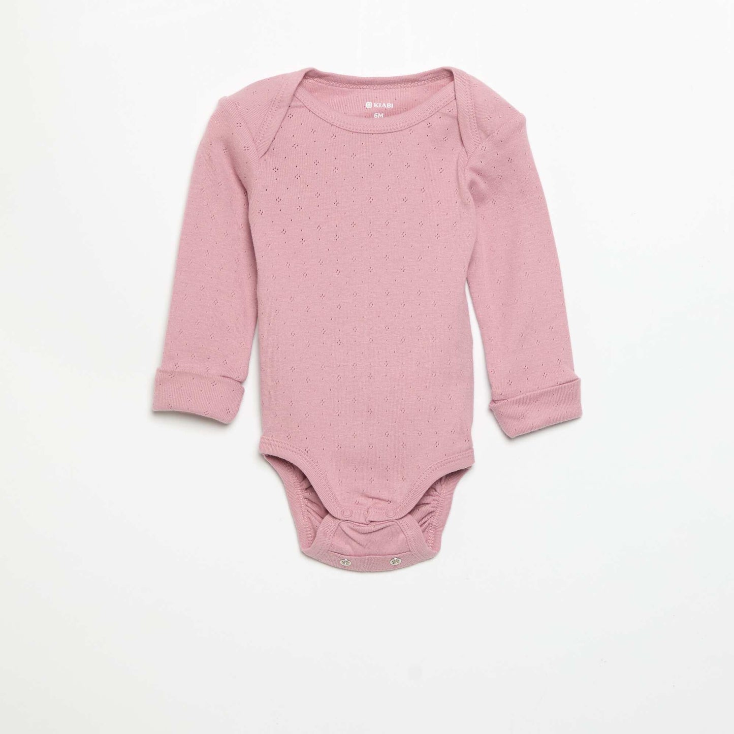 Lot de 3 bodies évolutifs col US et manches longues ROSE