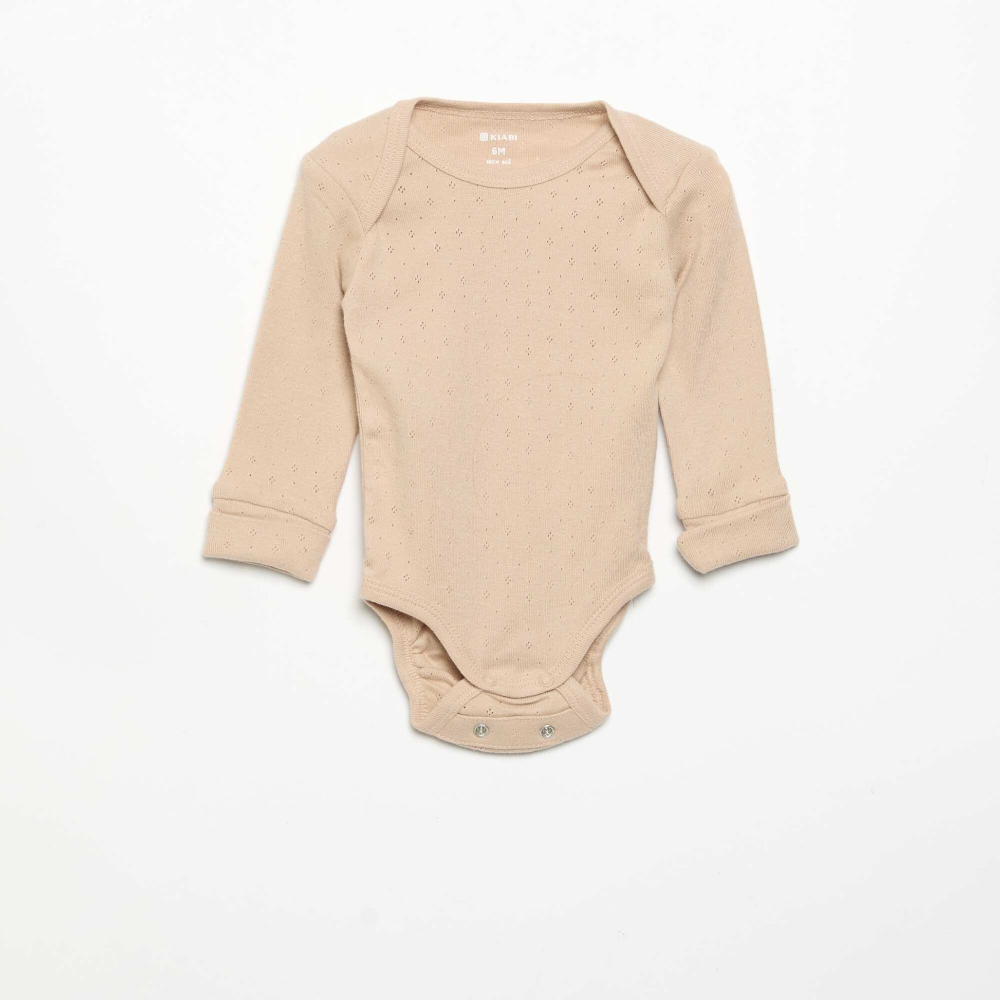 Lot de 3 bodies évolutifs col US et manches longues ROSE