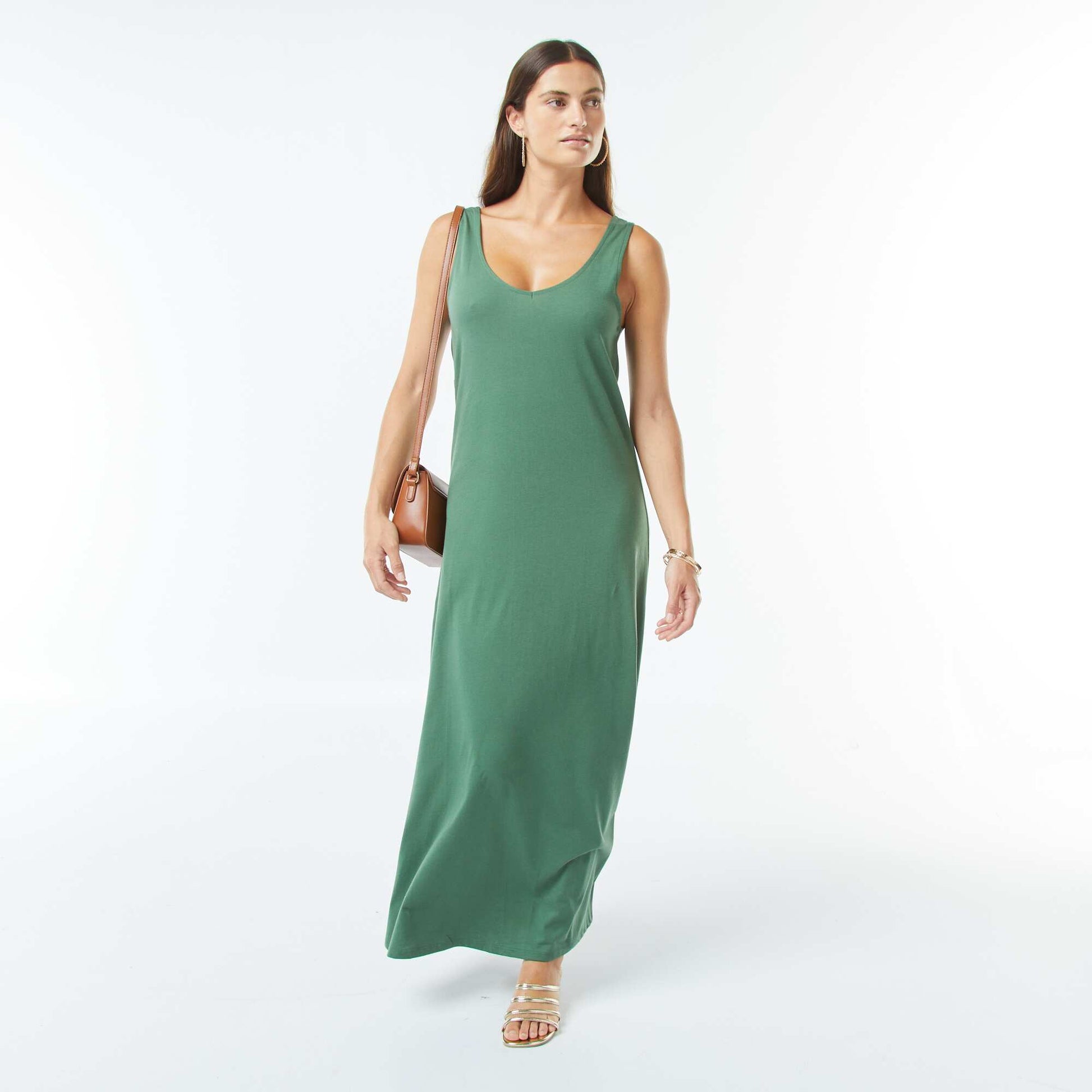 Robe débardeur longue VERT – Kiabi Tunisie