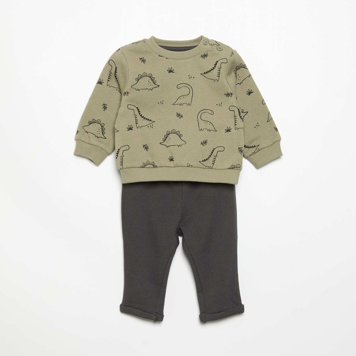 Ensemble 2 pièces sweat + pantalon KAKI