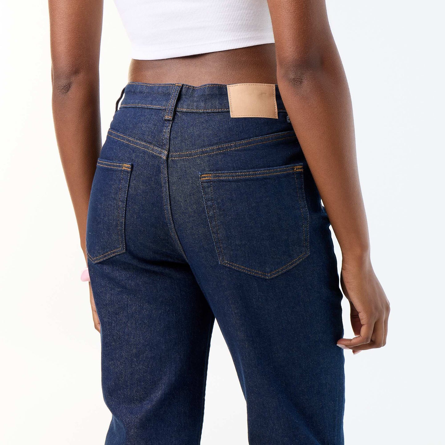 Jean coupe mom - L30 BLEU