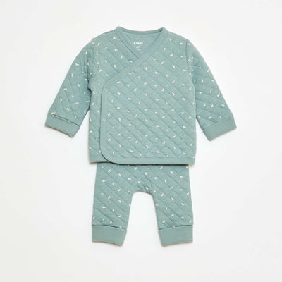 Ensemble pyjama jersey en coton VERT