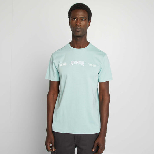 T-shirt imprimé recto/verso manches courtes VERT