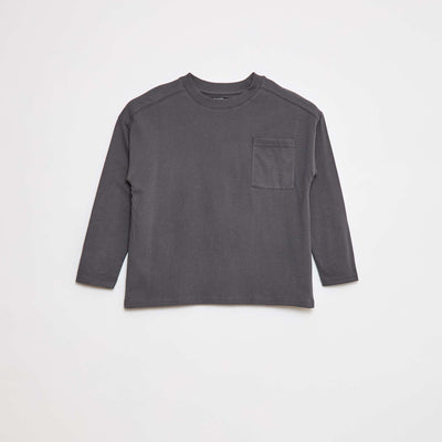 T-shirt loose uni GRIS