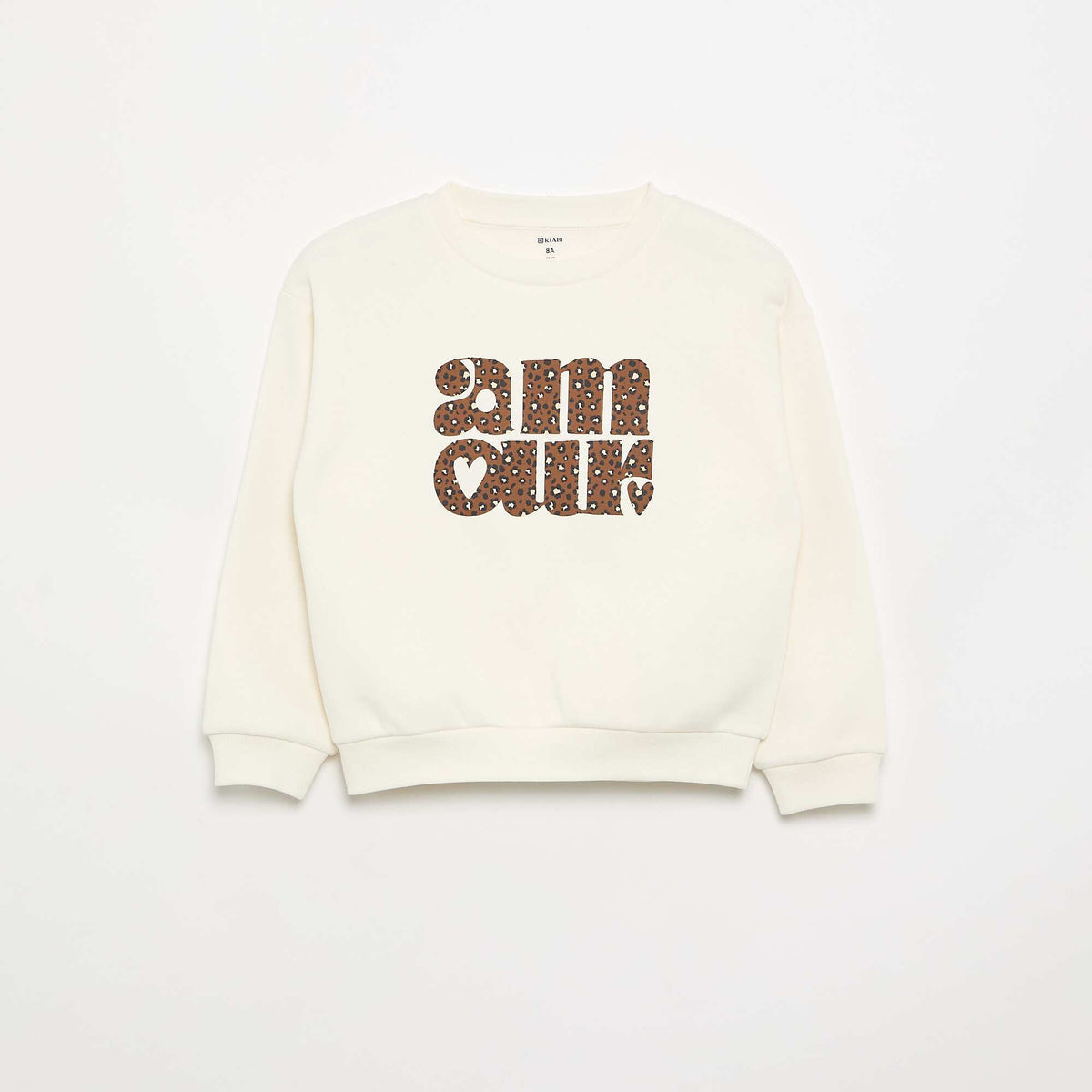 Sweat à manches longues avec imprimé GRIS