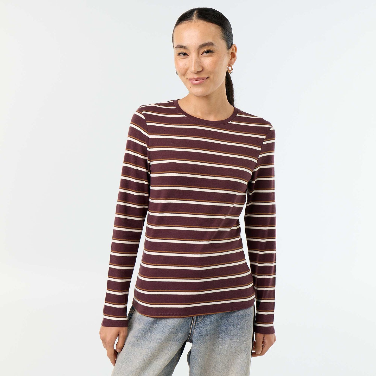 T-shirt à manches longues ROUGE