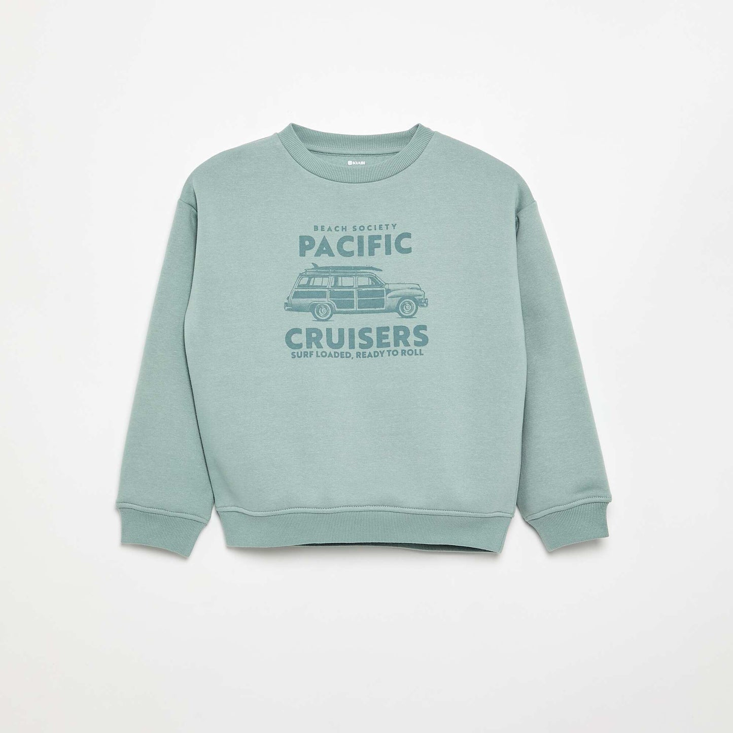 Sweat loose avec imprimé BLEU