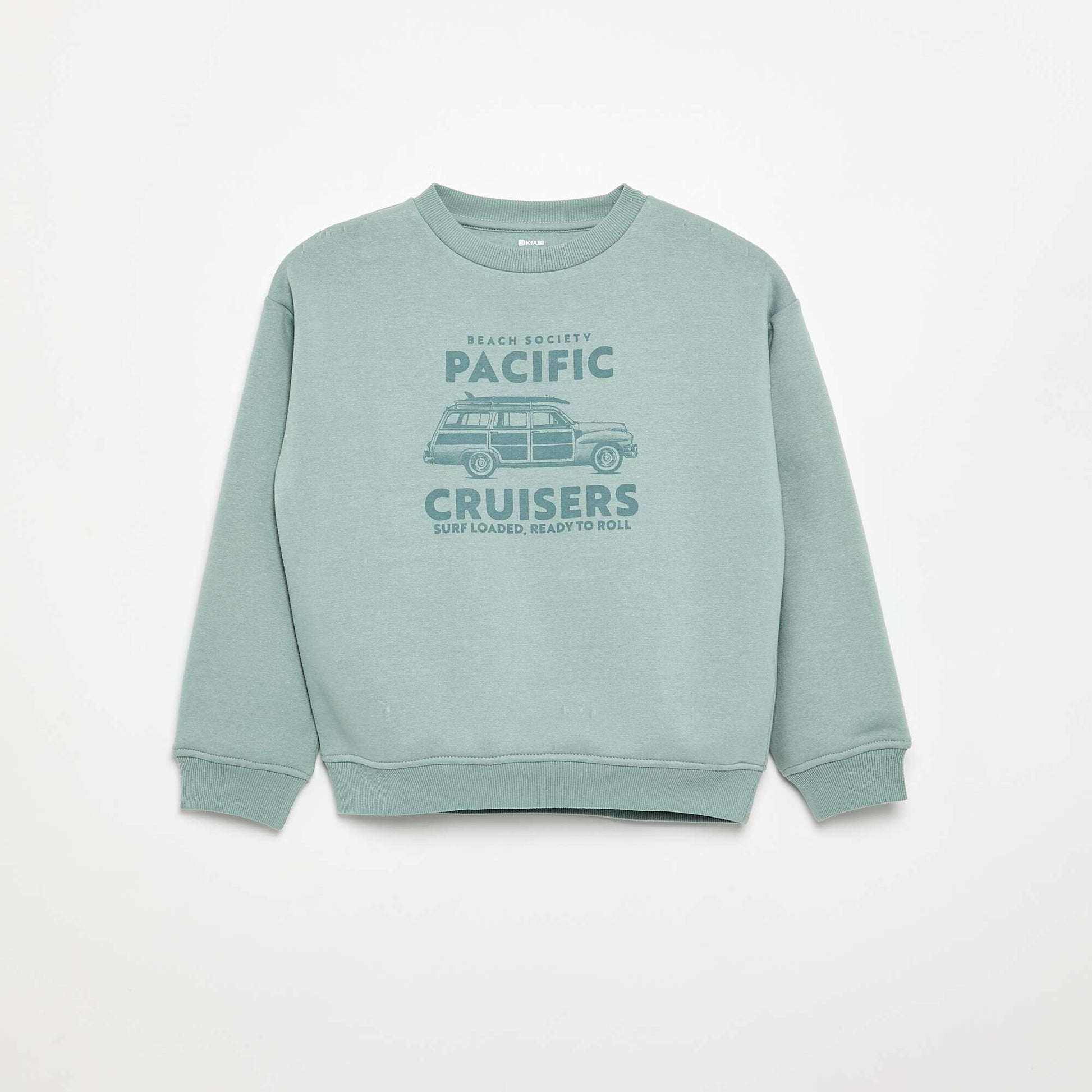 Sweat loose avec imprimé BLEU