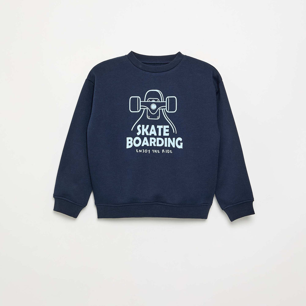 Sweat loose avec imprimé BLEU